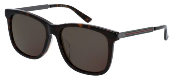 GG 0078SK Sunglasses Tortoise with Grey Lenses