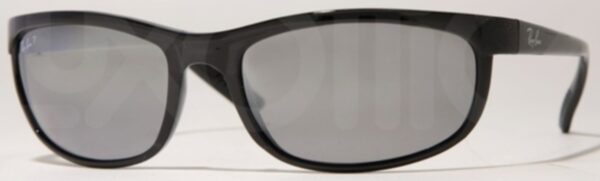 RB 2027 Sunglasses Black with Polarized Grey/Silver Mirror Gradient Lenses