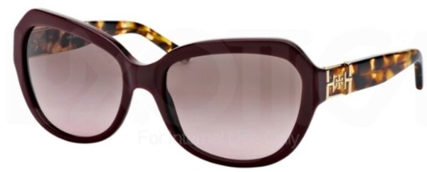 TY 7071 Sunglasses Bordeaux/Spotty Tortoise w/Brown Rose Gradient Lenses